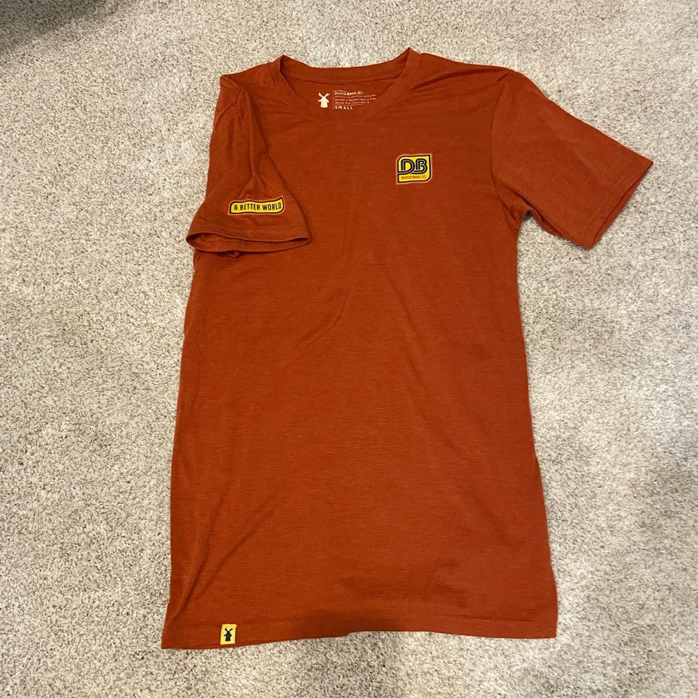 Dutch Bros Coffee “A Better World” Burnt Orange Tee